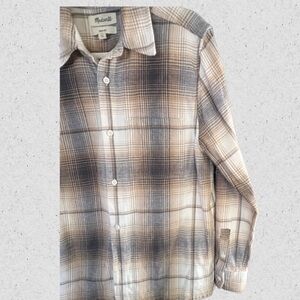MADEWELL ladies flannel button up shirt. Size small EUC